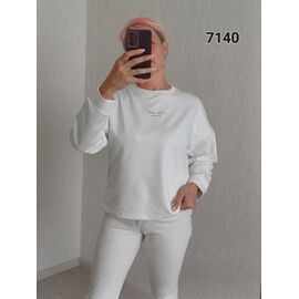 Светр жіночий 7140 white р.46-52 "FSN" недорого оптом від прямого постачальника