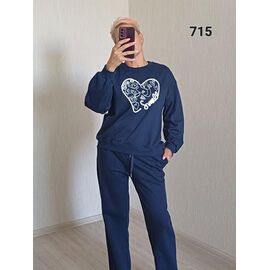 Костюм спортивний жіночий теплий 715 blue р.50-54 "FSN" недорого оптом від прямого постачальника