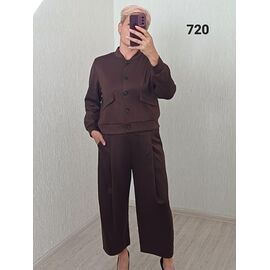 Фотография Костюм женский 720 brown р.48-52 "FSN" недорого оптом от прямого поставщика