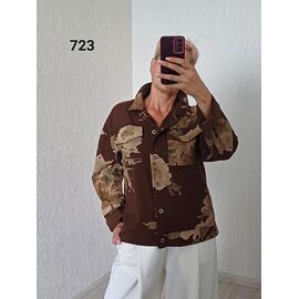 Куртка жіноча демісезонна 723 brown р.50-54 "FSN" недорого оптом від прямого постачальника