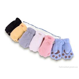 Рукавиці дитячі Зима M10-01 лапкаmix (норка) mix (12 шт. р.сітка8-12) "TUZZI" недорого оптом від прямого постачальника