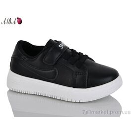 Фотография Кроссовки детские модные Весна/осень PV329 black (6 пар р.26-31) "Aba" недорого оптом от прямого поставщика