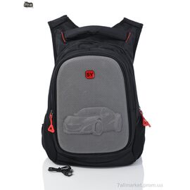 Рюкзак жіночий 8348 black (5-30) 45*33*16 см, "Superbag" недорого оптом від прямого постачальника