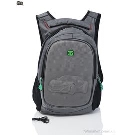 Рюкзак жіночий 8348 grey (250) 45*33*16 см, "Superbag" недорого оптом від прямого постачальника