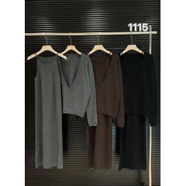 Костюм жіночий BT1115 mix р.46-50 "FLORA" недорого оптом від прямого постачальника