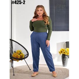 Жіночі штани 425-2 l.blue р.50-60 "ZLATA" недорого оптом від прямого постачальника