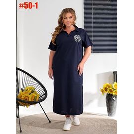 Сукня літня жіноча 50-1 navy р.50-56 "ZLATA" недорого оптом від прямого постачальника