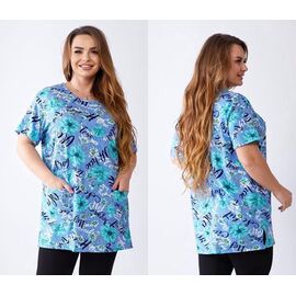Туніка жіноча B64 l.blue р.54-56 "BRAVEL" недорого оптом від прямого постачальника