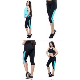 Фотография Бриджи женские 058 black-l.blue р.S "BRAVEL" недорого оптом от прямого поставщика