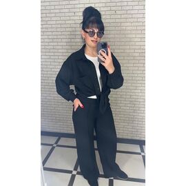 Костюм жіночий 034-1 black р.50-56 "VALENTINA" недорого оптом від прямого постачальника