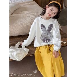 Фотография Свитер детский на девочку 9372 white р.110-150 "Meloria" недорого оптом от прямого поставщика