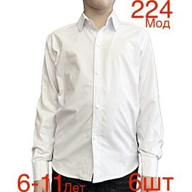 Сорочка дитяча на хлопчика 224-3 white р.6-10 "EMRE" недорого оптом від прямого постачальника