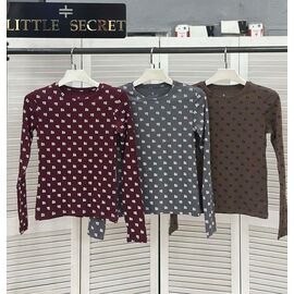 Фотография Свитер женский 500202 khaki р.S-L "Little Secret" недорого оптом от прямого поставщика