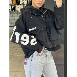 Куртка жіноча демісезонна LR285 black р.one size "Lora" недорого оптом від прямого постачальника