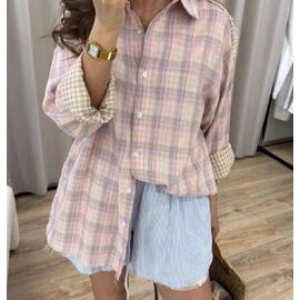 Сорочка жіноча літня LR311 beige р.one size "Lora" недорого оптом від прямого постачальника