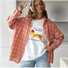 Сорочка жіноча літня LR312 orange р.one size "Lora" недорого оптом від прямого постачальника