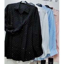 Сорочка жіноча літня LR323 white р.one size "Lora" недорого оптом від прямого постачальника