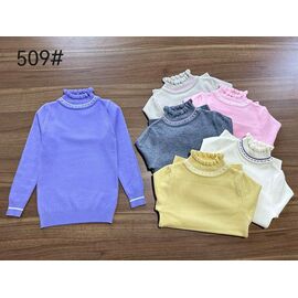 Фотография Свитер детский на девочку 509 pink р.110-150 "Yalisi" недорого оптом от прямого поставщика