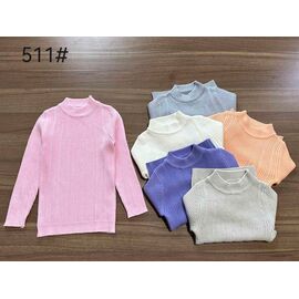 Фотография Свитер детский на девочку 511 pink р.110-150 "Yalisi" недорого оптом от прямого поставщика