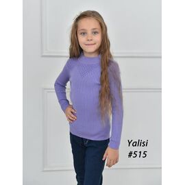 Фотография Свитер детский на девочку 515 lilac р.110-150 "Yalisi" недорого оптом от прямого поставщика
