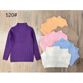 Фотография Свитер детский на девочку 520 purple р.110-150 "Yalisi" недорого оптом от прямого поставщика