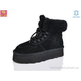 Фотография Ботинки женские стильные зима 5856 black (6 пар р.36-41) "PLPS" недорого оптом от прямого поставщика