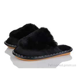 Фотография Тапки женские для дома Весна/осень G8 black (12 пар р.36-41) "Lion-Lu" недорого оптом от прямого поставщика