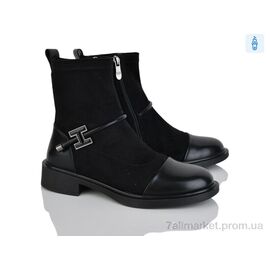 Фотография Ботинки женские стильные Весна/осень L436-6E (6 пар р.36-40) "Lino Marano" недорого оптом от прямого поставщика