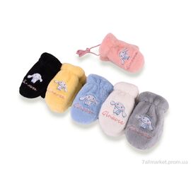 Рукавиці дитячі Зима M9-03 (норка) mix (12 шт. р.сітка2-4) "TUZZI" недорого оптом від прямого постачальника