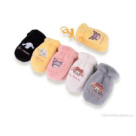 Рукавиці дитячі Зима M9 (норка) mix (12 шт. р.сітка2-4) "TUZZI" недорого оптом від прямого постачальника