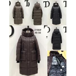 Куртка жіноча зимова 2166 khaki р.46-56 "Yafeier" недорого оптом від прямого постачальника