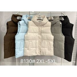 Жилетка жіноча 8130 l.blue р.2XL-5XL "Yafeier" недорого оптом від прямого постачальника