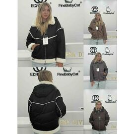 Куртка жіноча демісезонна 2666 black р.44-52 "Yafeier" недорого оптом від прямого постачальника