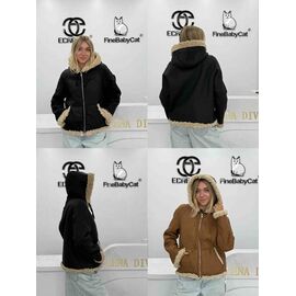 Куртка жіноча зимова 807 brown р.S-L "Yafeier" недорого оптом від прямого постачальника