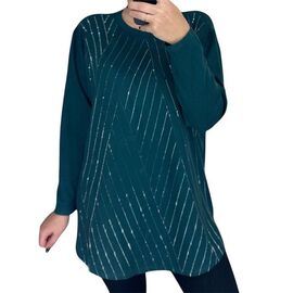 Светр жіночий 25201 green р.52-60 "PULSE" недорого оптом від прямого постачальника