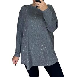 Светр жіночий 25201 grey р.52-60 "PULSE" недорого оптом від прямого постачальника