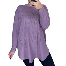 Светр жіночий 25202 lilac р.52-60 "PULSE" недорого оптом від прямого постачальника