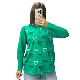 Светр жіночий 25219 green р.48-52 "PULSE" недорого оптом від прямого постачальника