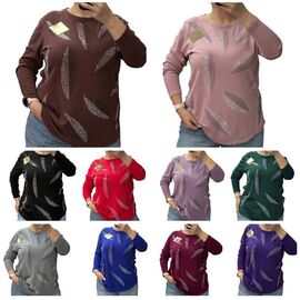 Светр жіночий 25221 powder р.52-60 "PULSE" недорого оптом від прямого постачальника