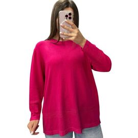 Фотография Свитер женский 25233 crimson р.48-58 "PULSE" недорого оптом от прямого поставщика