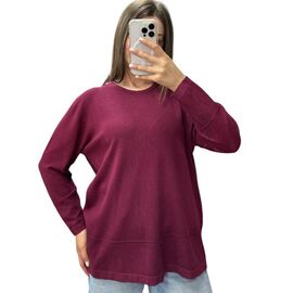 Фотография Свитер женский 25233 wine р.48-58 "PULSE" недорого оптом от прямого поставщика