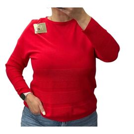 Светр жіночий 25234 red р.52-58 "PULSE" недорого оптом від прямого постачальника