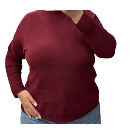Светр жіночий 25234 wine р.52-58 "PULSE" недорого оптом від прямого постачальника