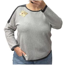 Светр жіночий 25236 grey р.52-58 "PULSE" недорого оптом від прямого постачальника