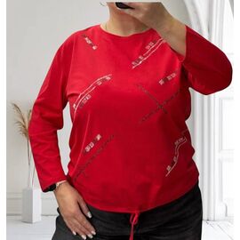 Светр жіночий 27095 red р.50-60 "PULSE" недорого оптом від прямого постачальника