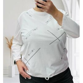 Светр жіночий 27095 white р.50-60 "PULSE" недорого оптом від прямого постачальника