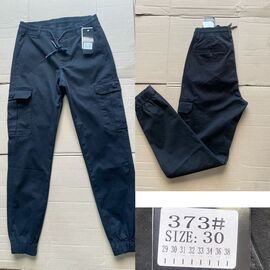 Штани чоловічі утеплені 373 blue р.29-38 "God Baron" недорого оптом від прямого постачальника