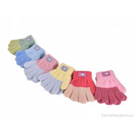 Фотография Перчатки для детей Зима J2003 альпака mix (12 шт. р.сетка 1-3) "TUZZI" недорого оптом от прямого поставщика