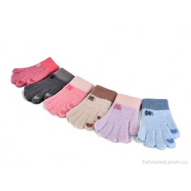 Фотография Перчатки для детей Зима J2010 альпака mix (12 шт. р.сетка 2-4) "TUZZI" недорого оптом от прямого поставщика
