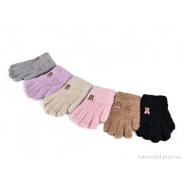 Рукавички для дітей Зима J2012 норка mix (12 шт. р.сітка3-5) "TUZZI" недорого оптом від прямого постачальника